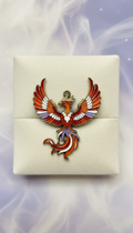 Phoenix Flame Enamel Pendant