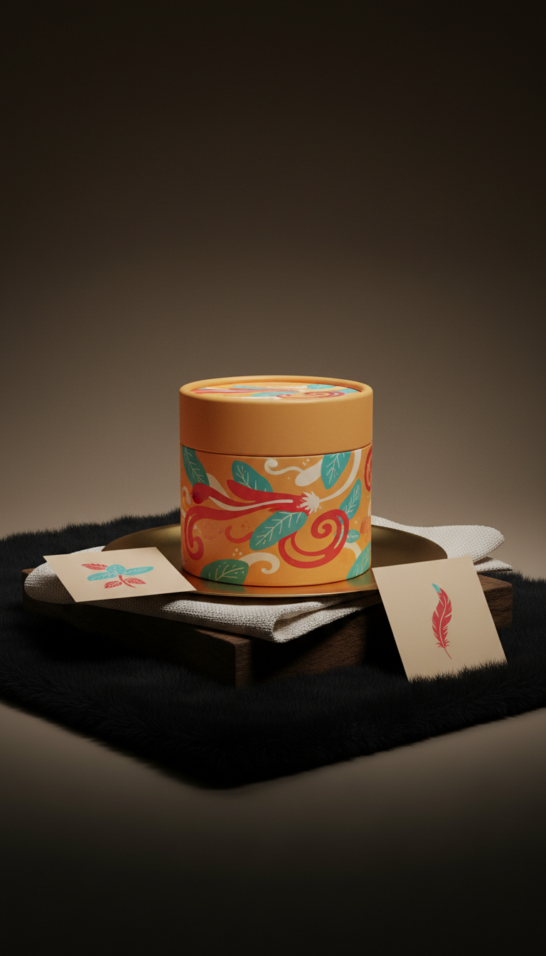 Mystic Mint Scented Candle in Illustrated Box