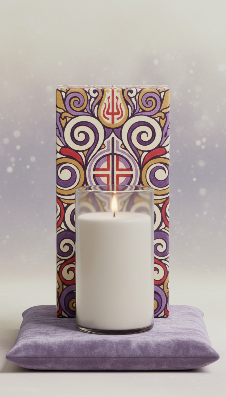 Sanctuary Candle Illustrated Box
